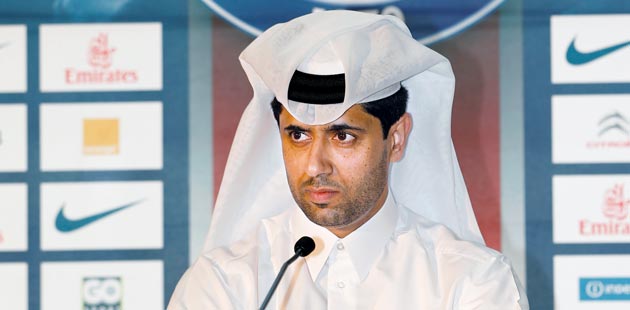 Qatari-owned football team Paris St-Germain’s president Nasser Al Khelaifi has grand ambitions for the franchise, many of which are being fulfilled through a championship trophy and the attendant increasing revenues that come with them. (Image Reuters/Corbis)