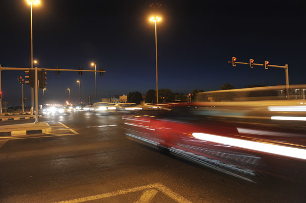 The need for speed: driving far in excess of the speed limit remains the number one cause of traffic accidents in Qatar, followed by talking on mobile phones and eating while driving.